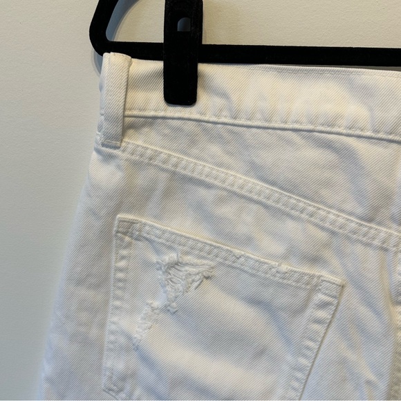 Gap white distressed high rise denim cutoff shorts - Picture 6 of 7